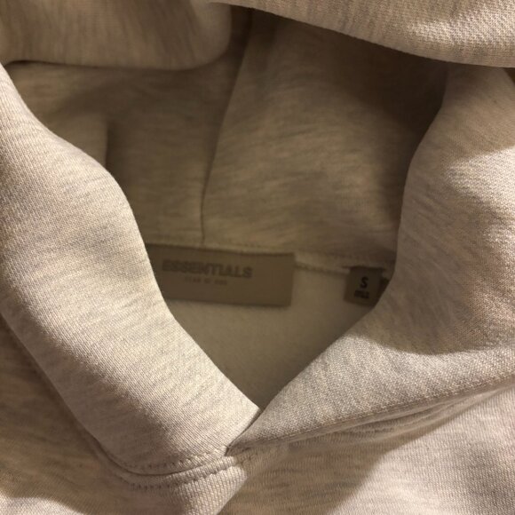 Fear of God Essentials Light Oatmeal Hoodie - Picture 4 of 6